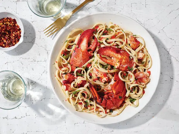 Lobster Linguine with Chiles Recipe