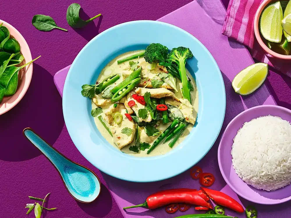Tasty Green Curry Chicken Stew