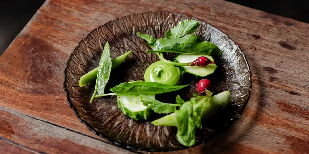 Vegetable Plate, Nasturtium Emulsion And Herb Vinegar Recipe