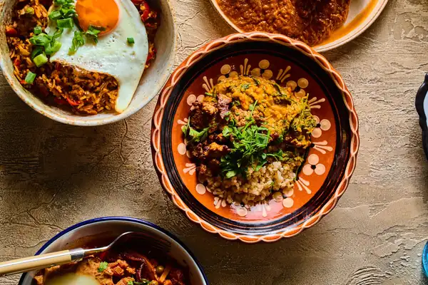 Moroccan red lentil stew