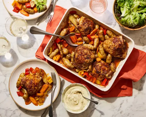 Jimi Famurewa’s spice bag traybake