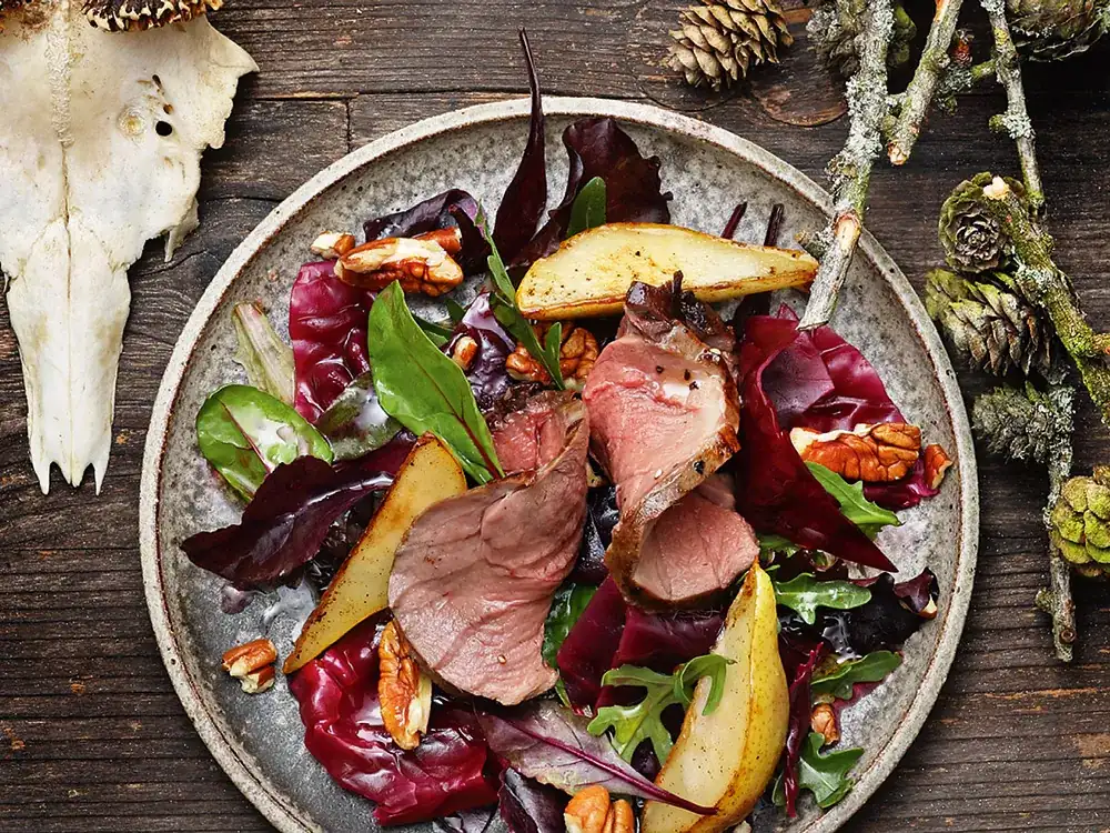 Smoked venison rump