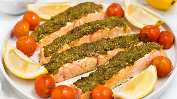 Pesto-Baked Salmon Recipe