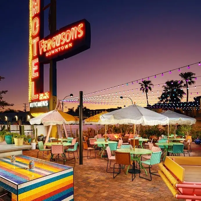 Downtown Newcomer Peyote Brings a Palm Springs Vibe With Cactus, Pastels, and a Huge Patio