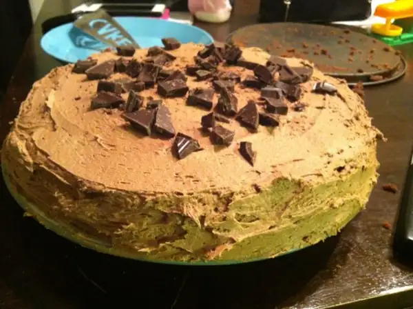 Pastel de tigre de naranja glaseado
