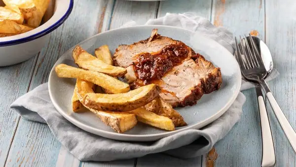 Braised Pork with Tomato Sauce (Rosto Naxos, Greece)