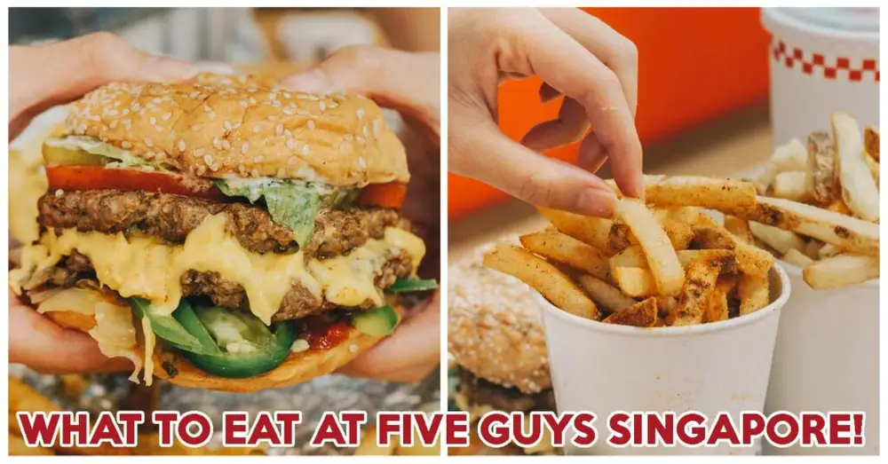 Five Guys Review: Queue-Worthy Juicy Cheeseburgers And Peanut Bacon Milkshake At Plaza Singapura