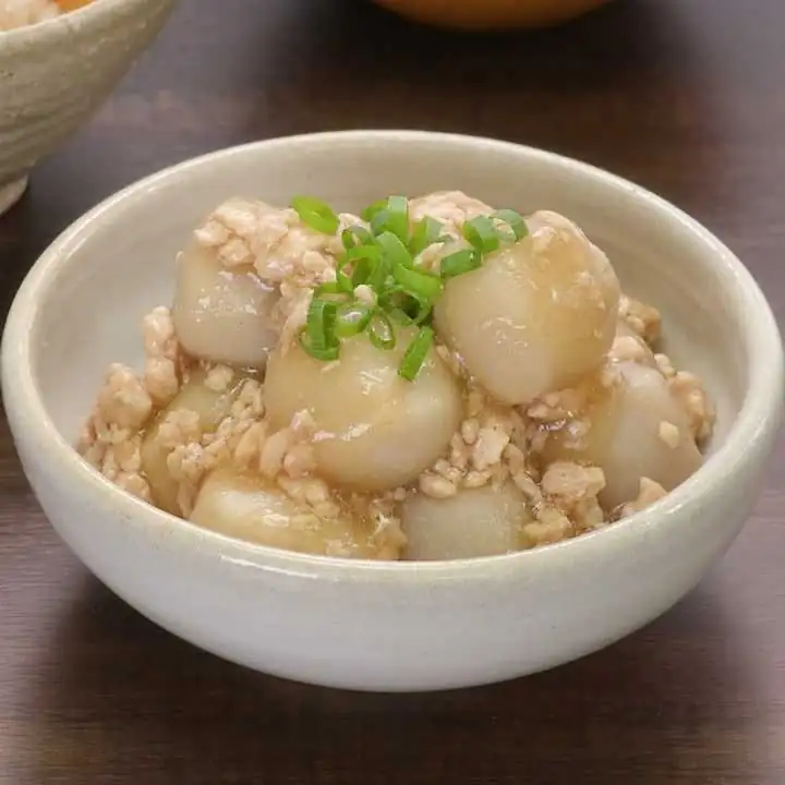 Easy frozen recipe! Chicken mince stew with taro root - recipe video and instructions