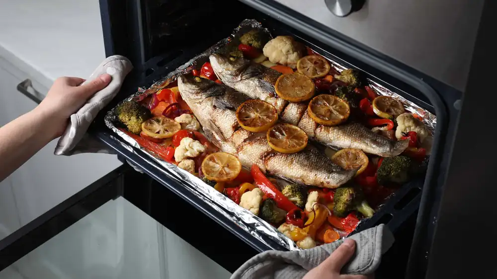 Chef José Fuentes sets 55°C as the limit for baked fish
