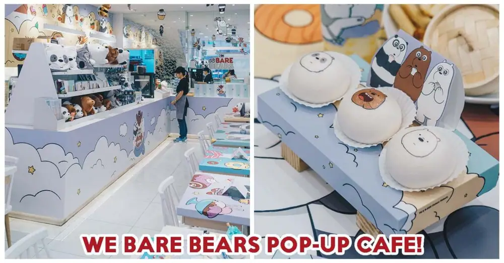 El café pop-up de We Bare Bears abrirá sus puertas en Bugis del 4 de enero al 12 de abril de 2020