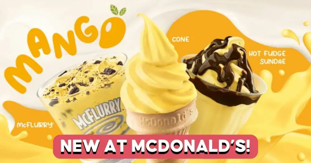 El helado de mango de McDonald's regresa a partir del 25 de junio por tiempo limitado