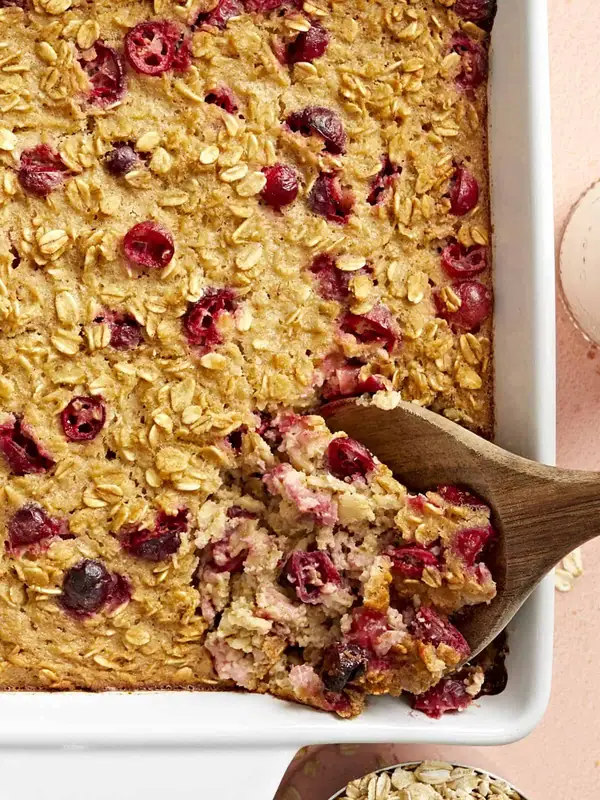 Apple Cranberry Baked Oatmeal—Serve for Breakfast or Dessert!