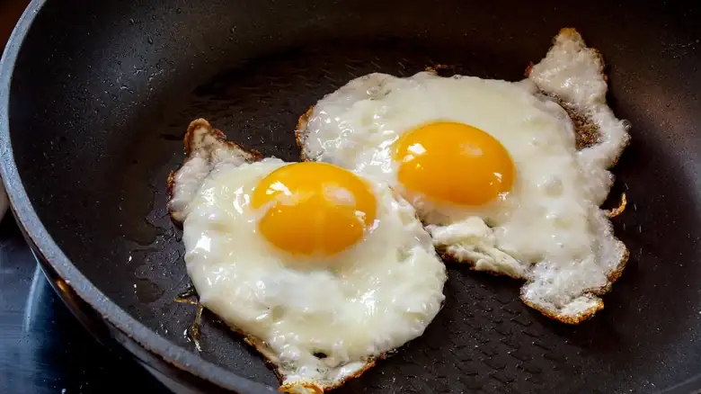 How rare it is to find an egg with a double yolk