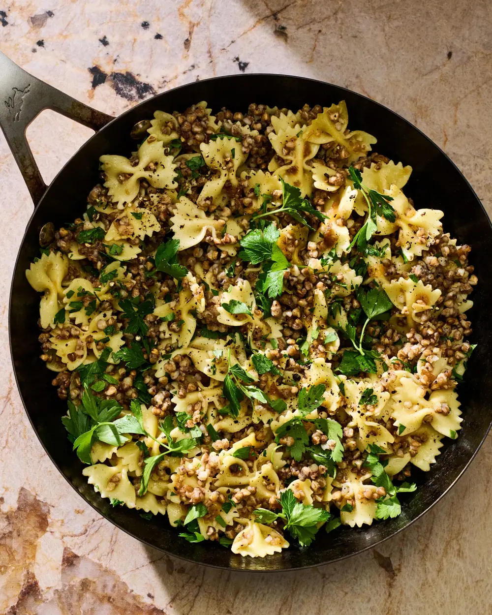 Kasha Varnishkes Recipe (Bow Tie Noodles With Buckwheat)