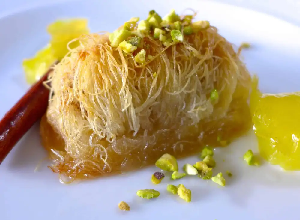 Greek Ekmek Kataifi recipe (Custard and whipped cream pastry with syrup)