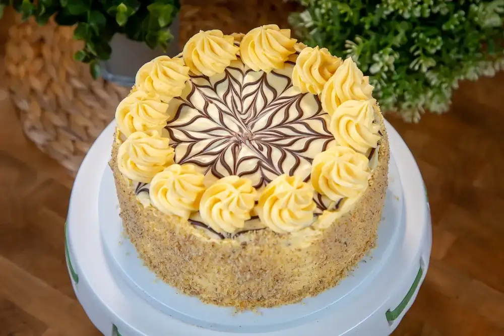 Eszterházy cake recipe on video