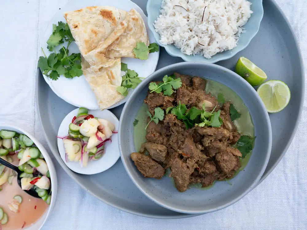 Beef rendang potjie