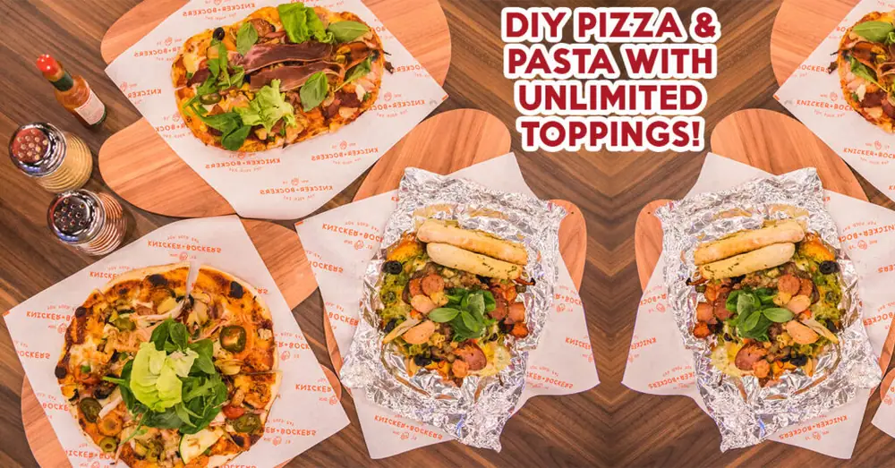Knicker + Bockers opinión: DIY Pizza Y Pasta Con topping ilimitado a $13.90 y $8.90