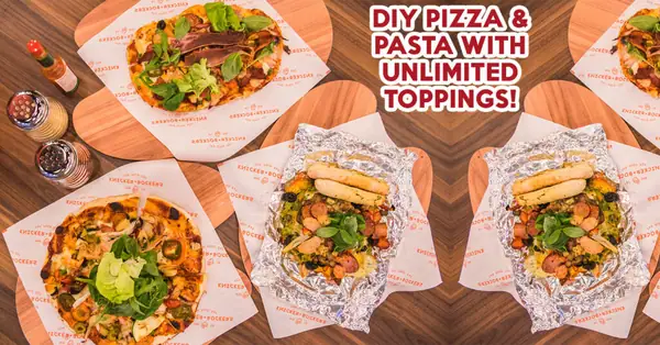 Knicker + Bockers Review: DIY Pizza And Pasta With Unlimited Toppings At $13.90 And $8.90