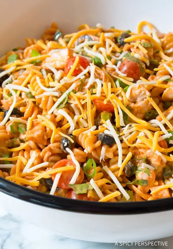 Cool Chicken Taco Pasta Salad