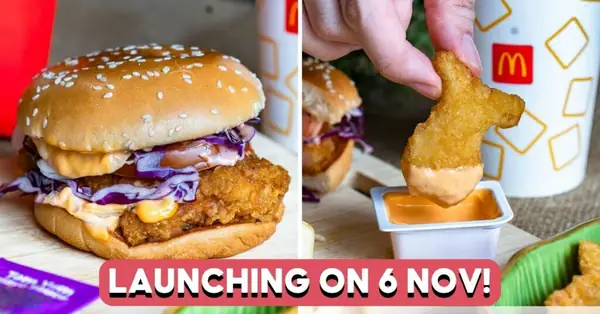 Un primer vistazo a las nuevas hamburguesas Tom Yum de McDonald's antes de su lanzamiento