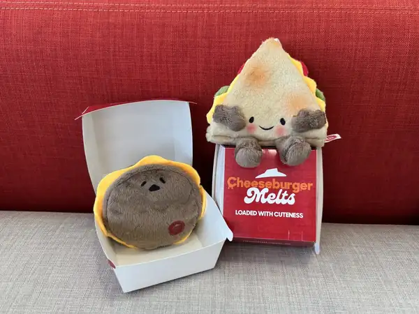 The Viral Pizza Hut Cheeseburger Melts Plushies Are Back For A Limited Time